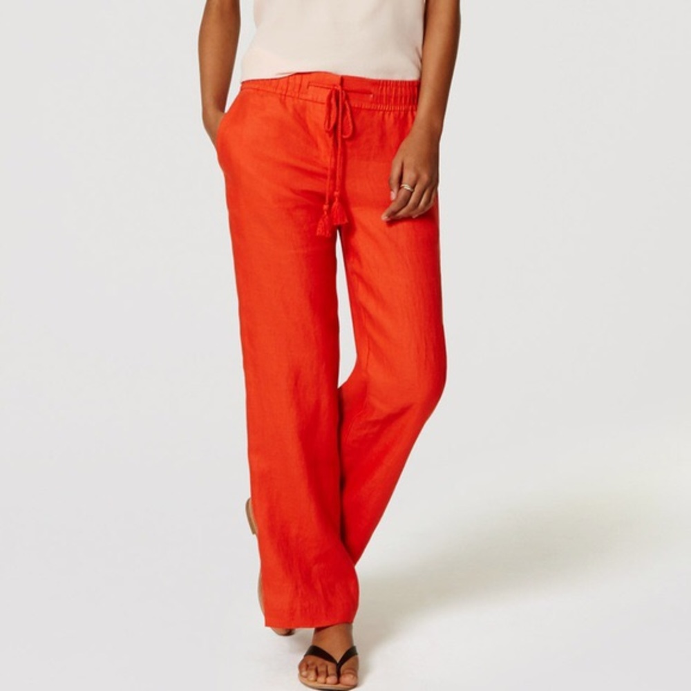 Loft Wide Leg Linen Pants